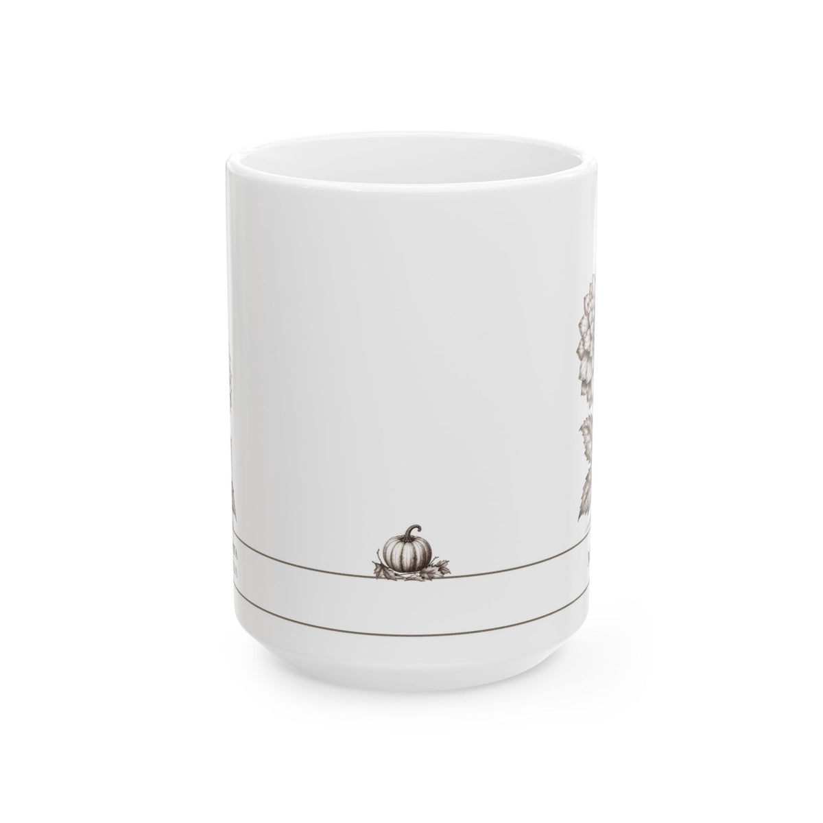 Dahlia moonlit Halloween personalized ceramic mug