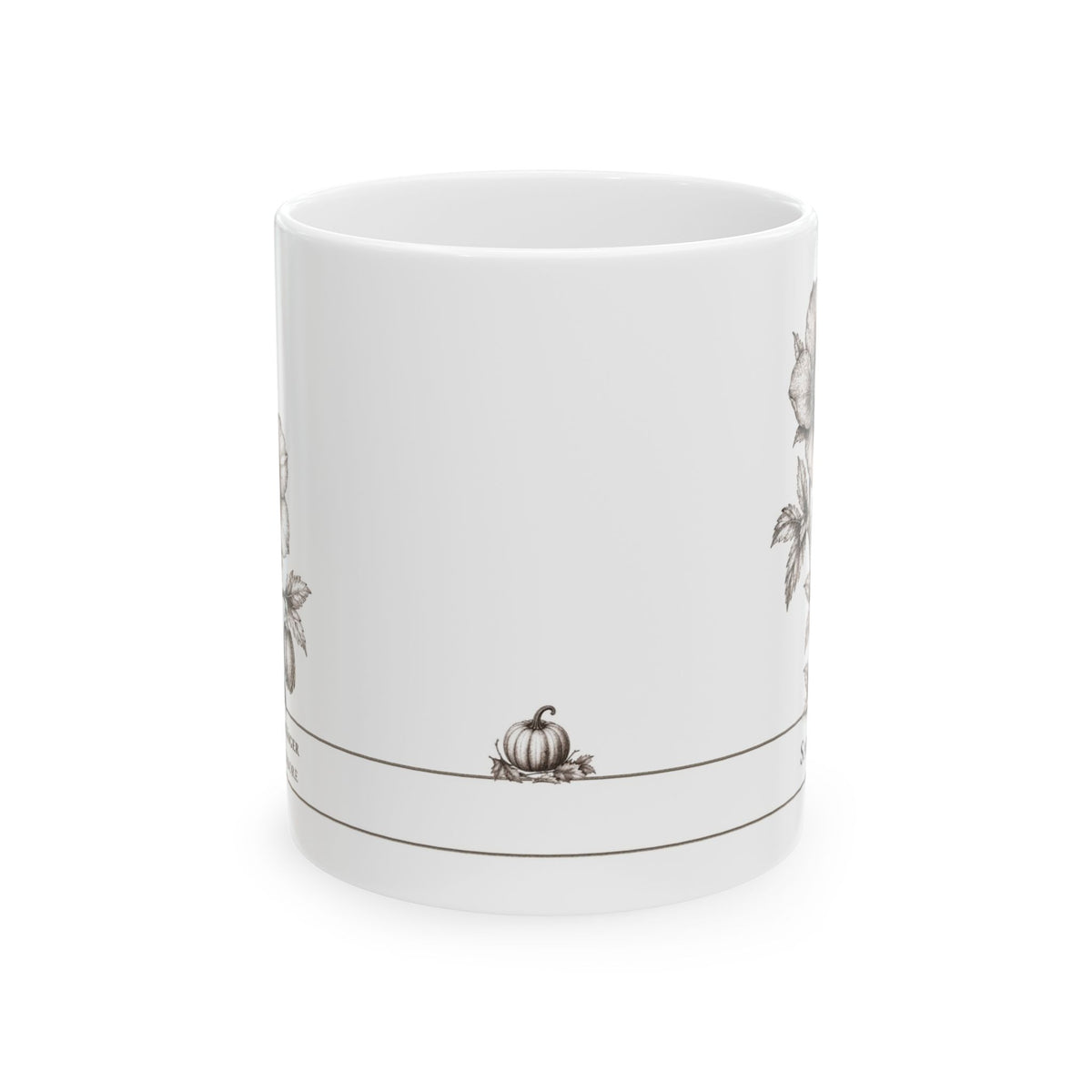 Hellebore moonlit Halloween personalized ceramic mug