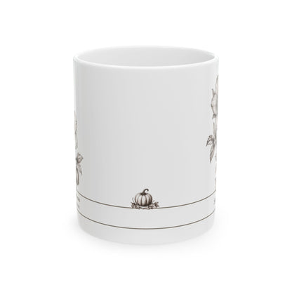 Hellebore moonlit Halloween personalized ceramic mug
