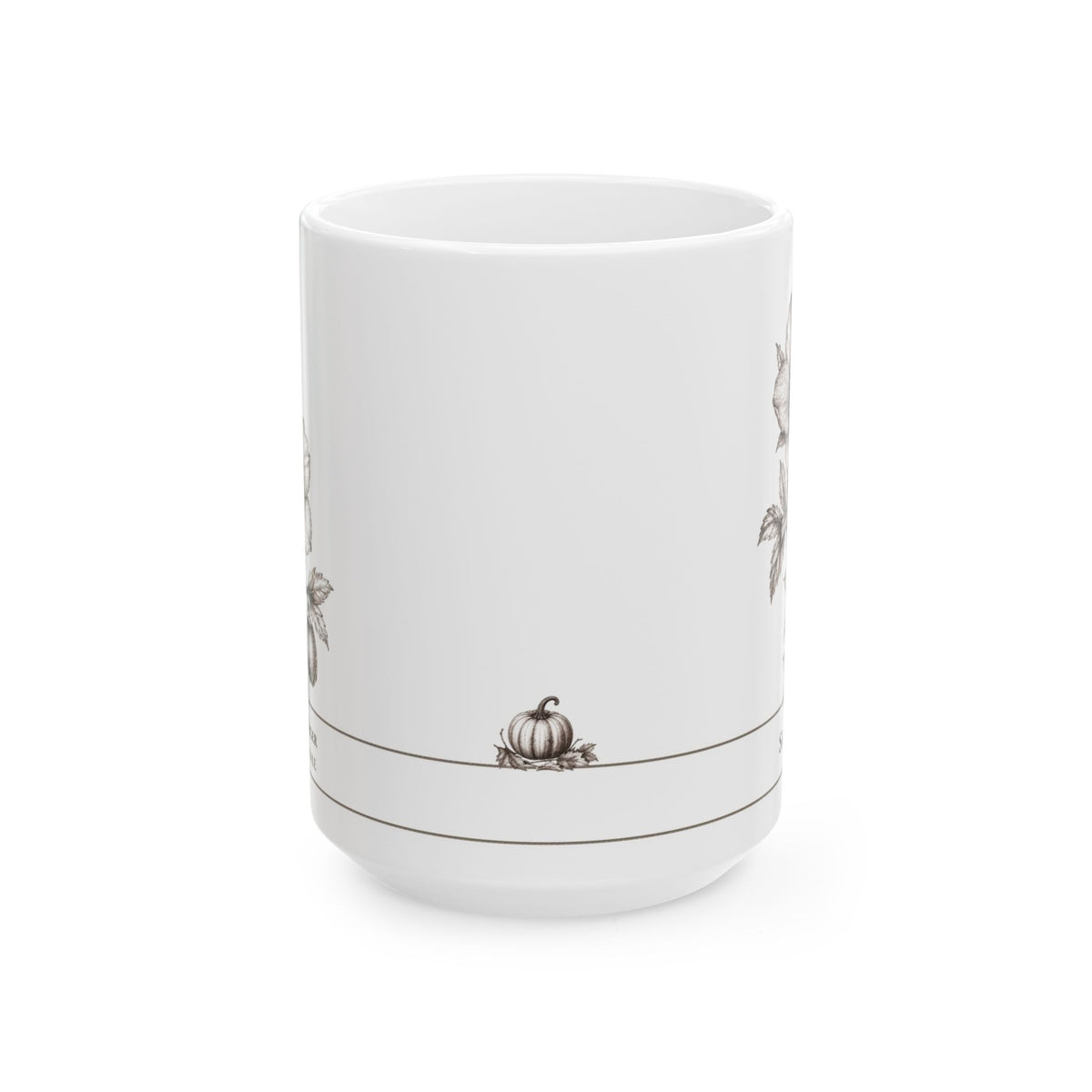 Hellebore moonlit Halloween personalized ceramic mug