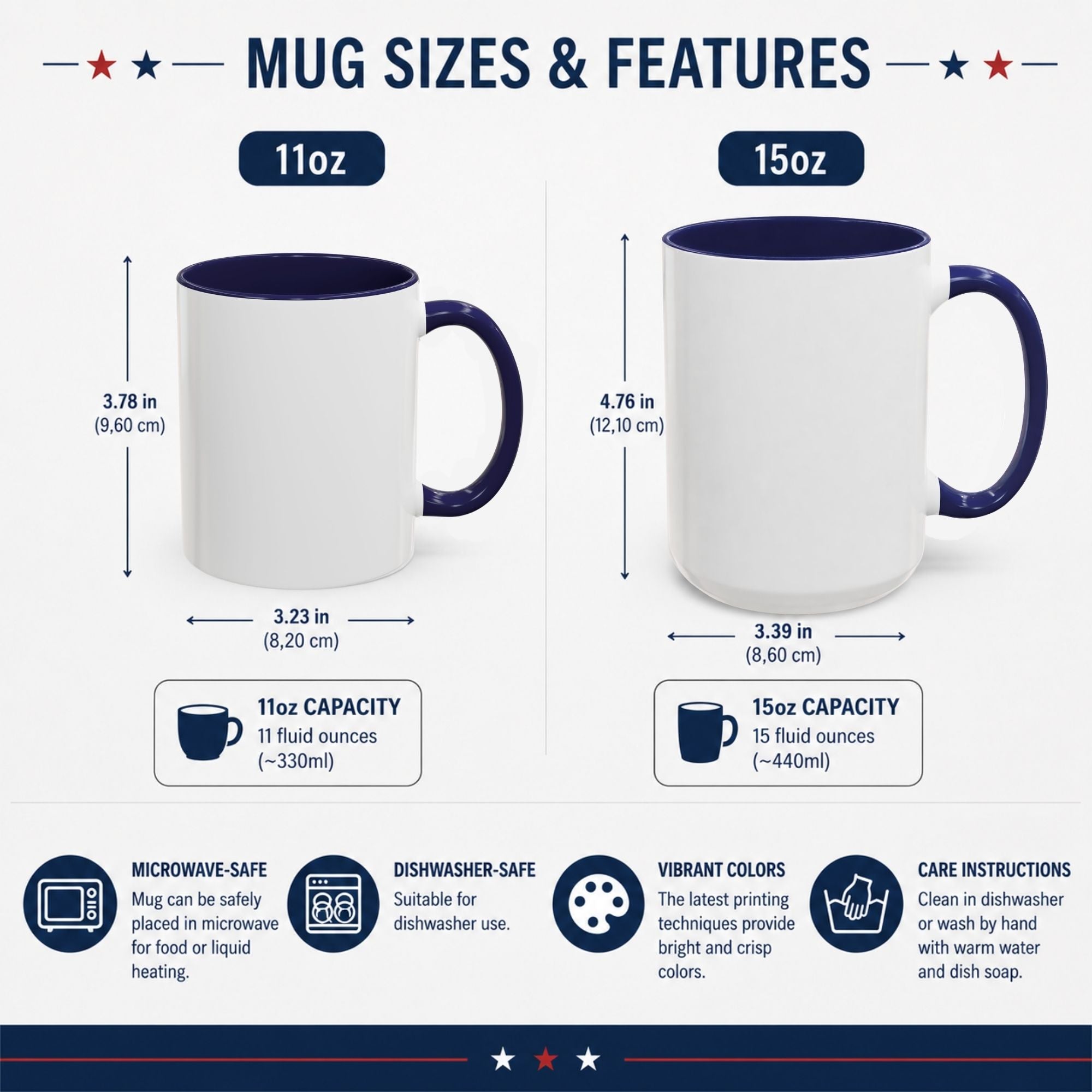 Personalized America heart USA accent mug lifestyle photo 4th of July gift idea