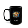 Personalized CEO black glossy mug 15oz right side view custom name