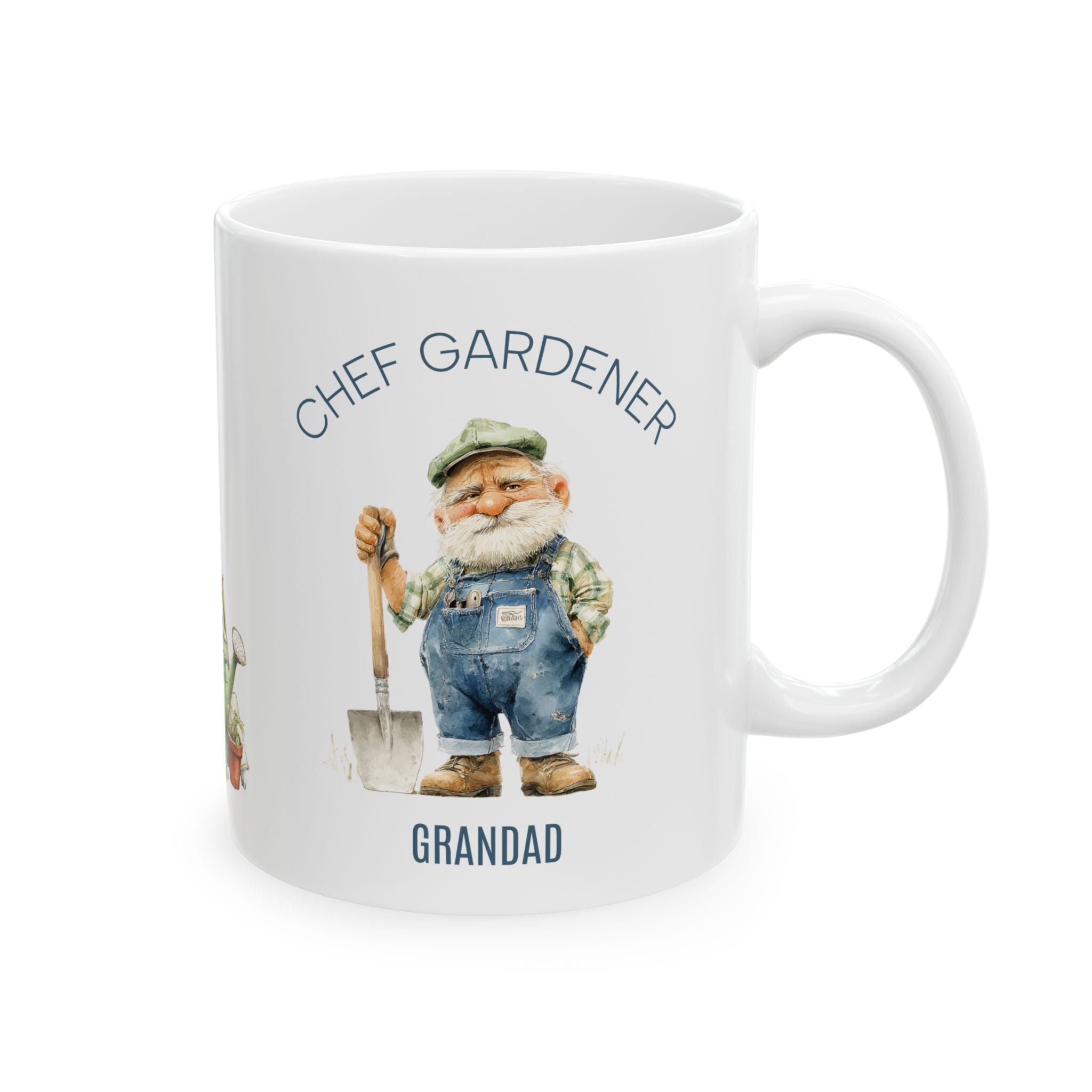 Personalized gardener grandad mug gift idea lifestyle photo