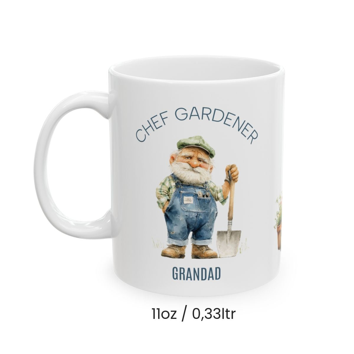 Personalized Chef Gardener Grandad mug 11oz view
