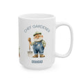 Personalized Chef Gardener Grandad white mug 15oz right side view gnome design