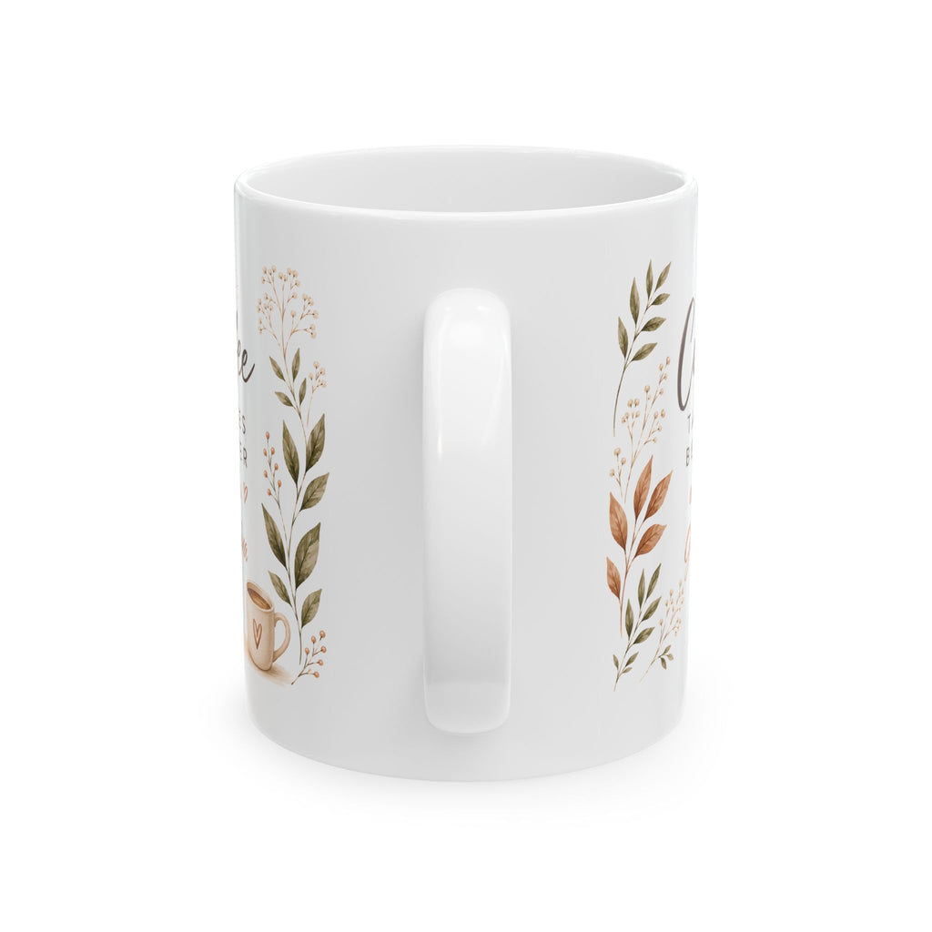 Personalized grandma botanical mug birthday gift lifestyle mockup