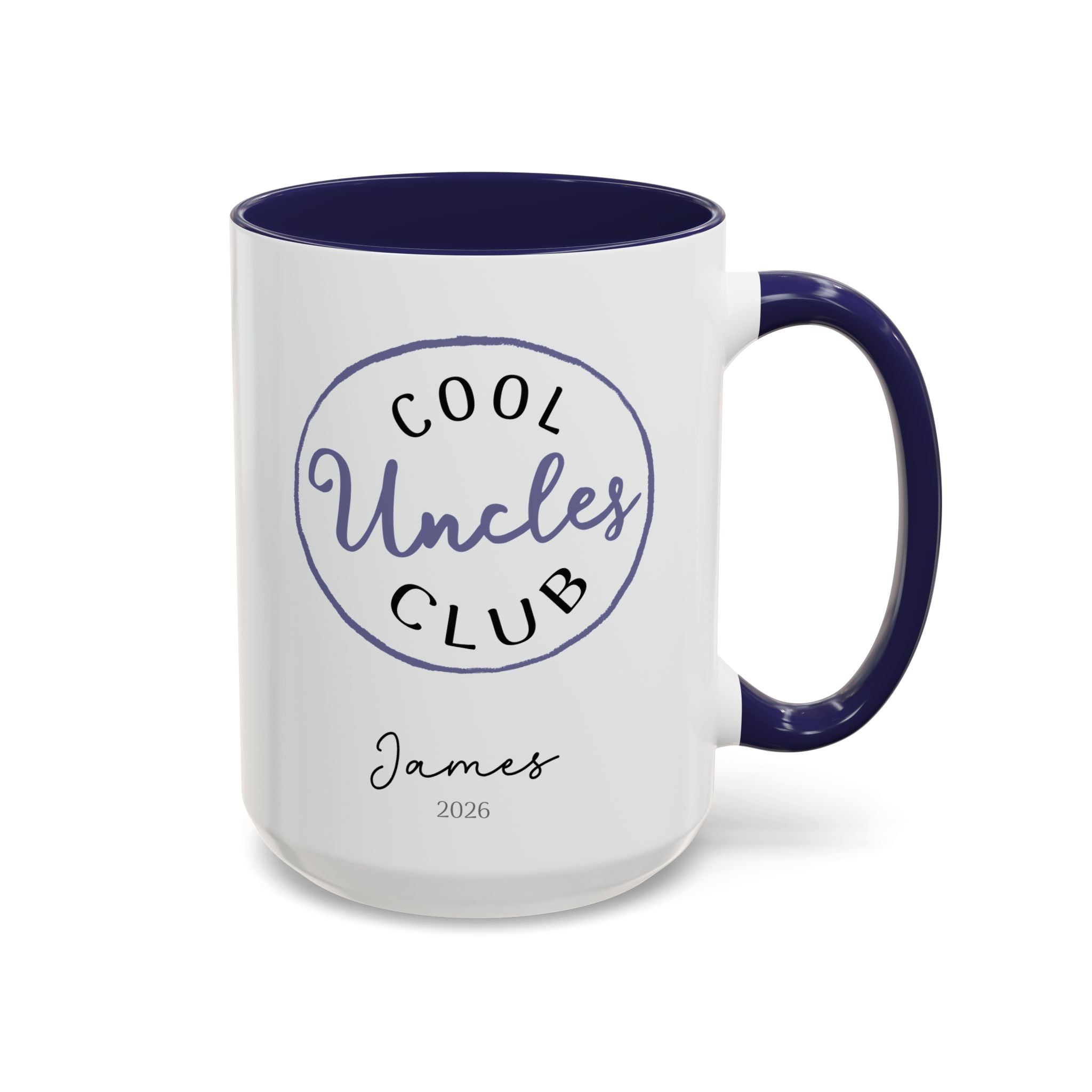 Personalized Cool Uncle Mug, right side view