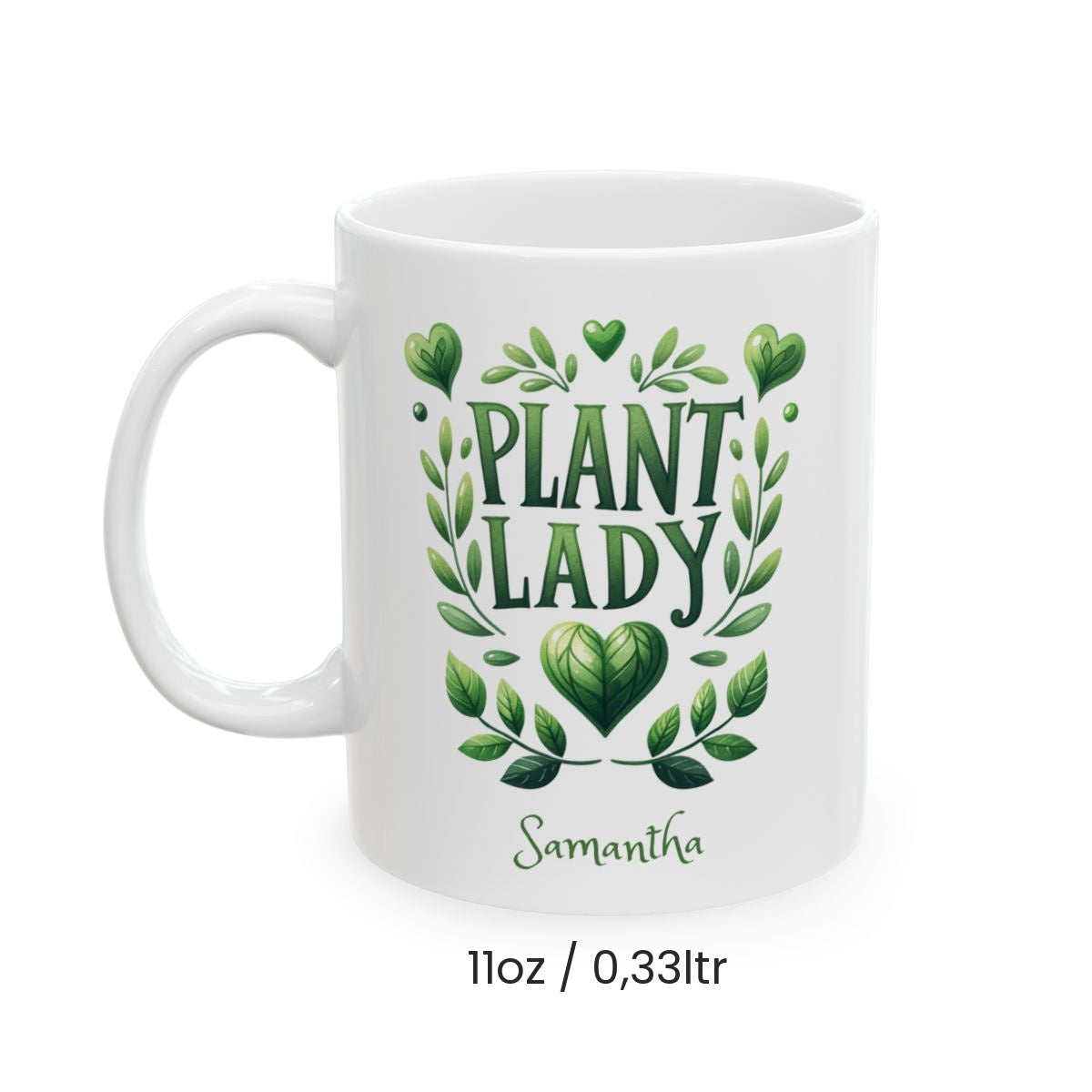 Personalized Plant Lady Mug – Botanical Green Design