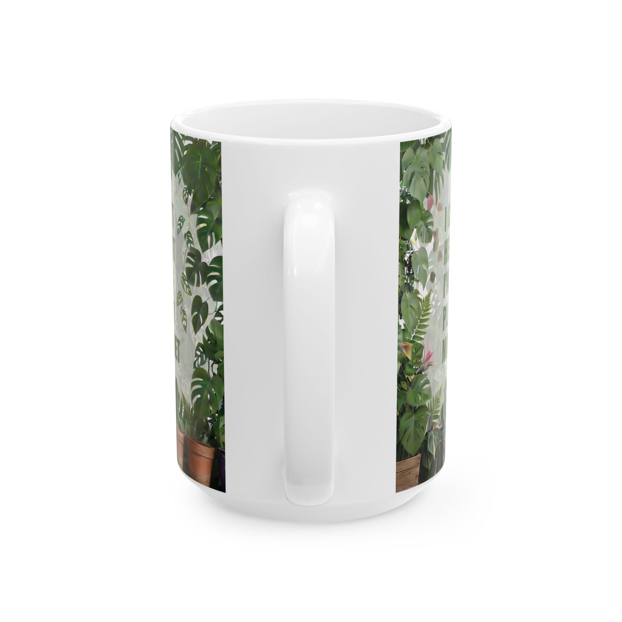 Personalized Plant Magnet white mug 11oz left side view