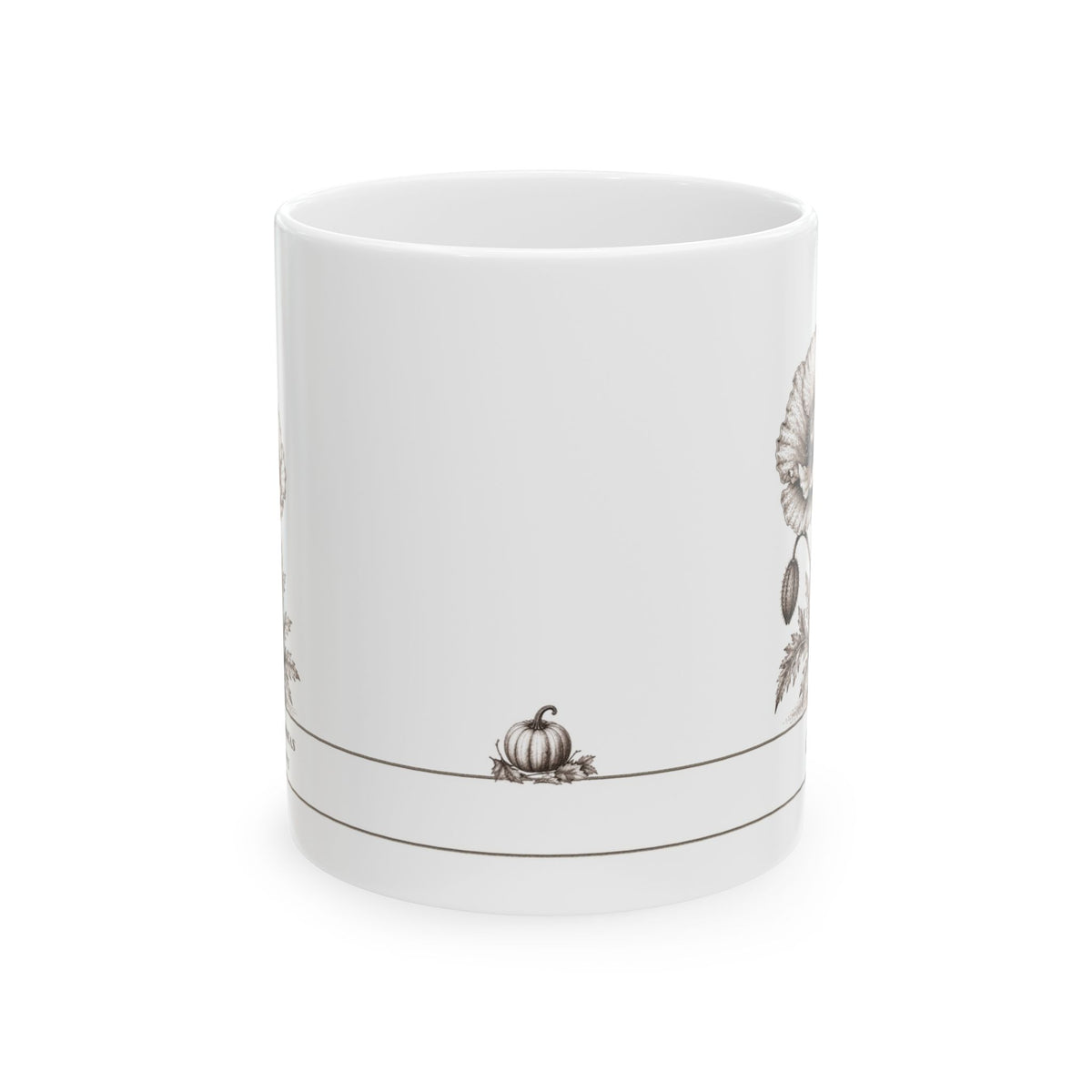 Poppy moonlit Halloween personalized ceramic mug