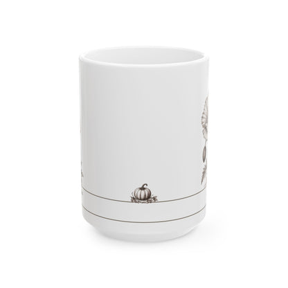 Poppy moonlit Halloween personalized ceramic mug