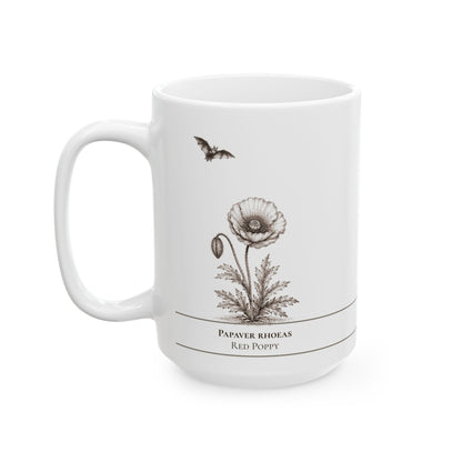 Poppy moonlit Halloween personalized ceramic mug