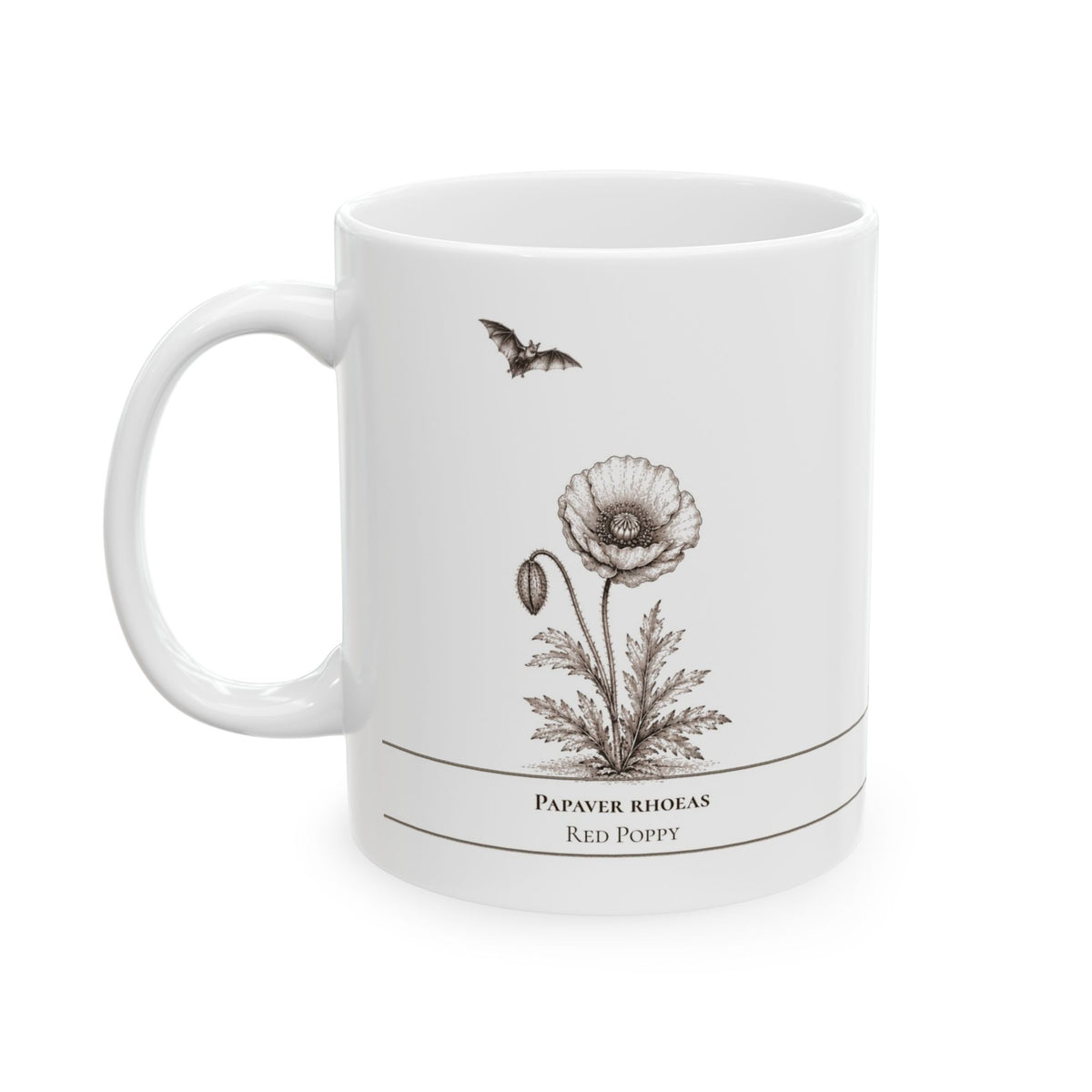 Poppy moonlit Halloween personalized ceramic mug