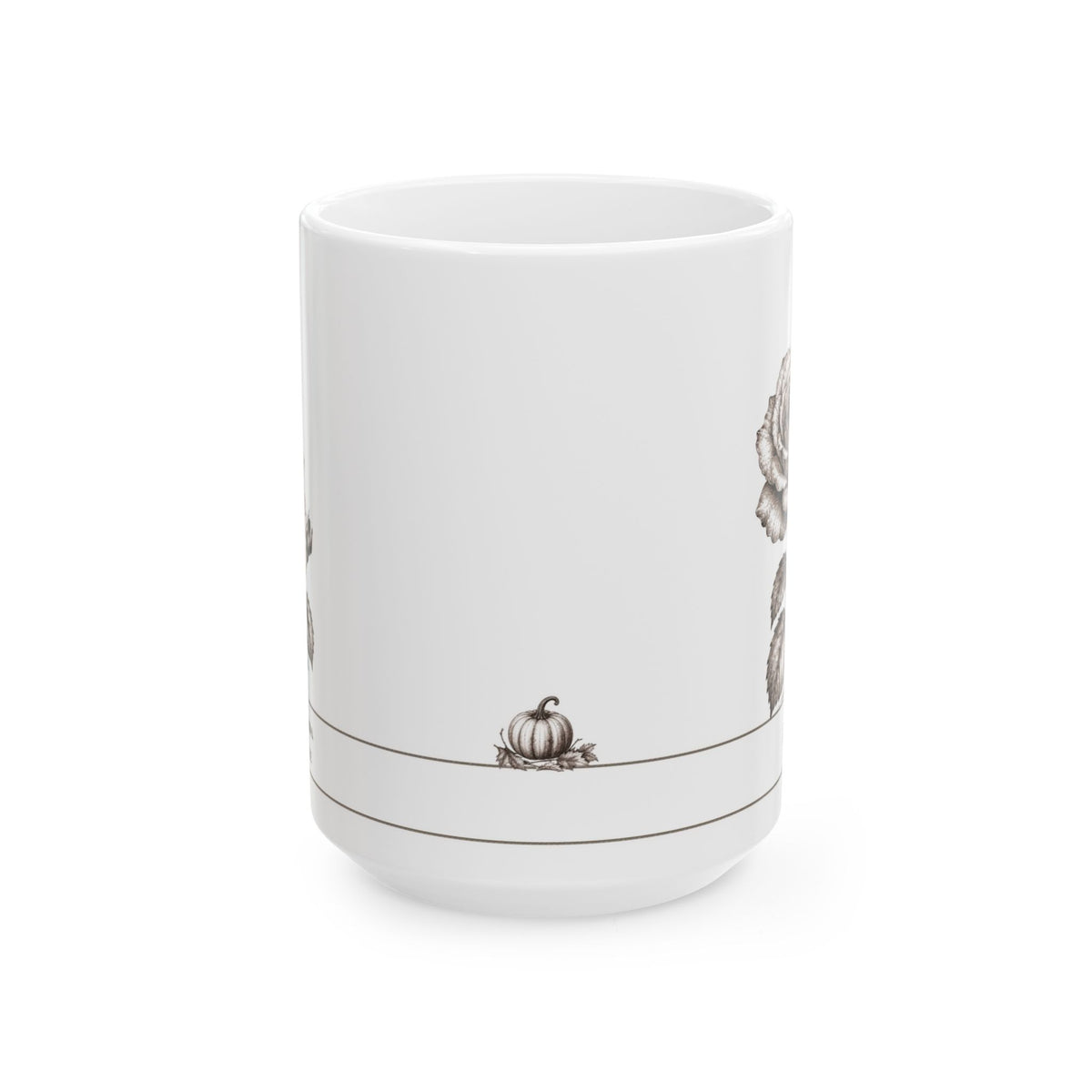 Rose moonlit Halloween personalized ceramic mug