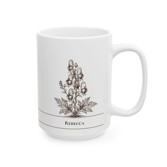 Wolfsbane moonlit Halloween personalized ceramic mug